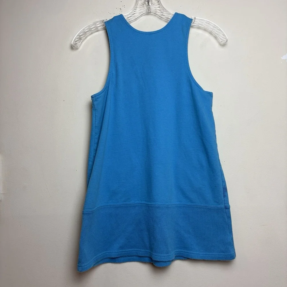 Gymboree Vtg Blue Embroidered Snowflake Jumper Dress XXL 6-7